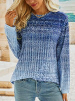 Casual Long Sleeve Crew Neck Ethnic Loose Regular T-Shirt