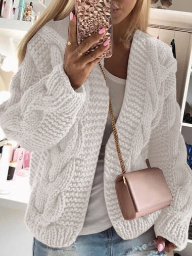 Loose Hoodie Long Sleeve Plain Casual Regular Cardigan