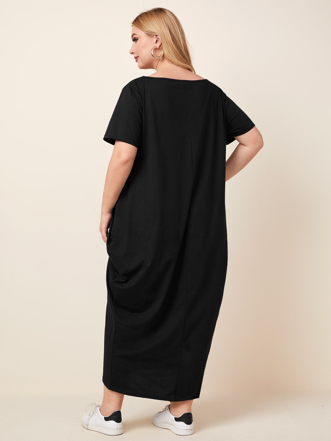 Plus Pocket Side Tee Dress