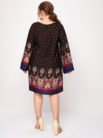 Plus Geo Print Tunic Dress