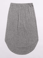 Plus Knotted Waist High Low Skirt