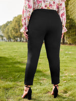 Plus Solid Crop Leggings