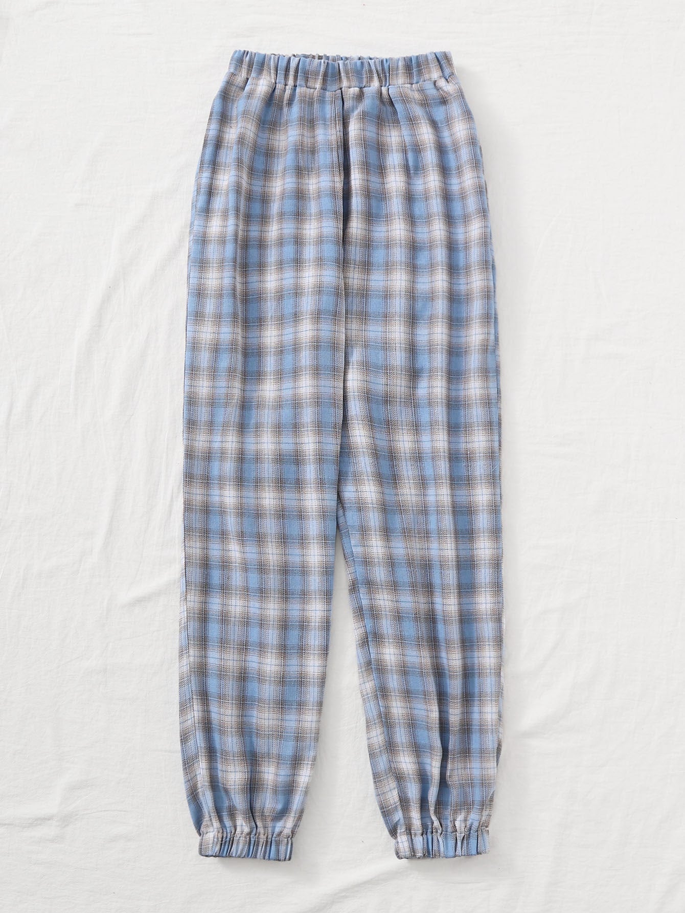 Plus Plaid Carrot Pants