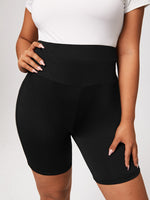 Plus Super Elastic Biker Shorts