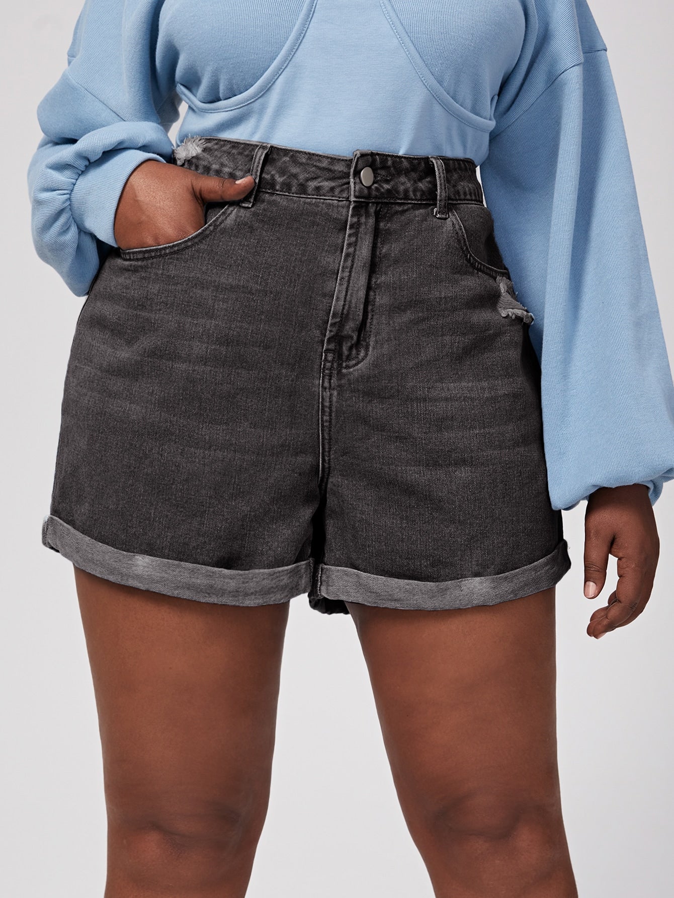 Plus Size Denim Shorts Factories