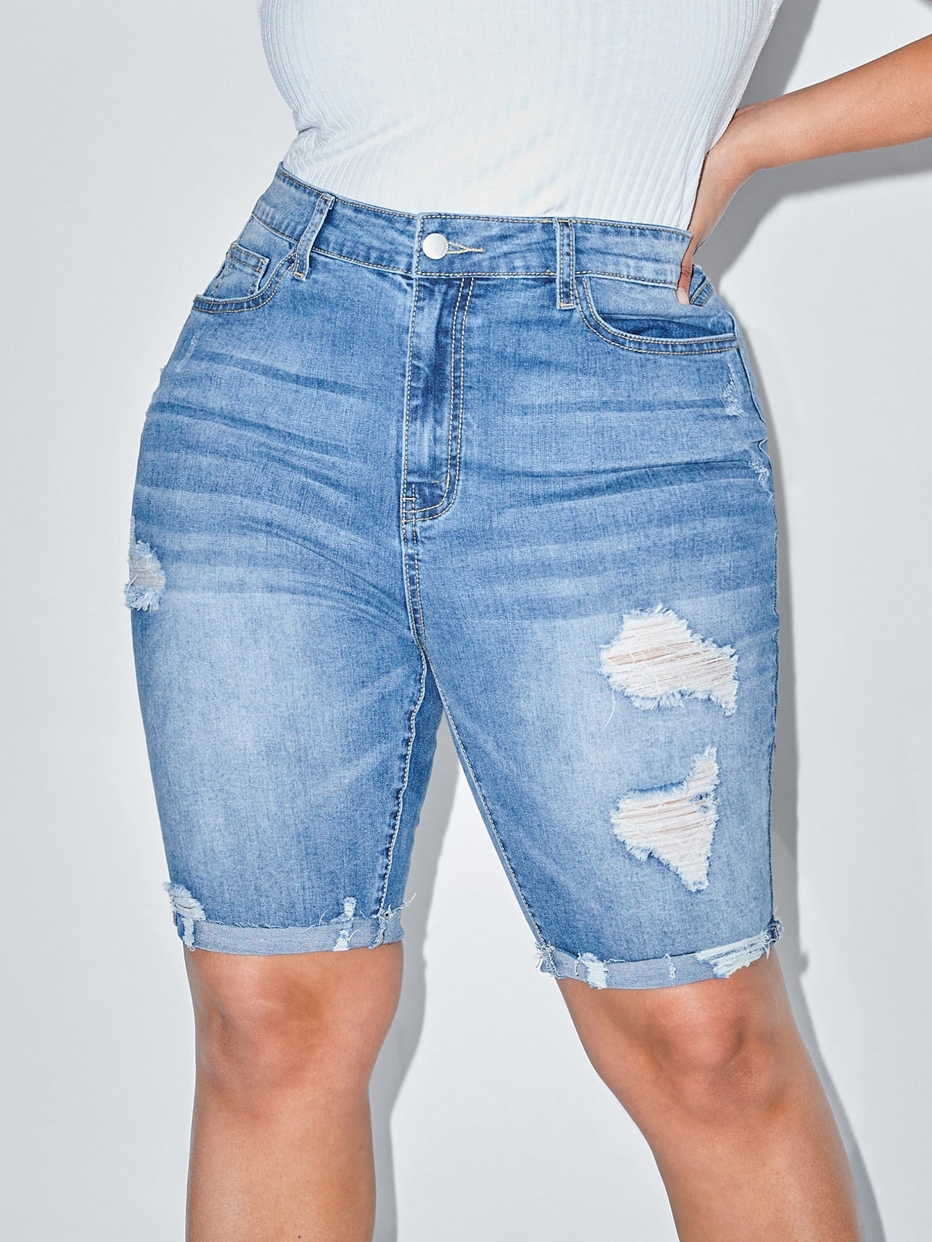 Plus Size Denim Shorts Wholesalers