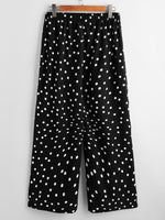 Plus Polka Dot Wide Leg Pants