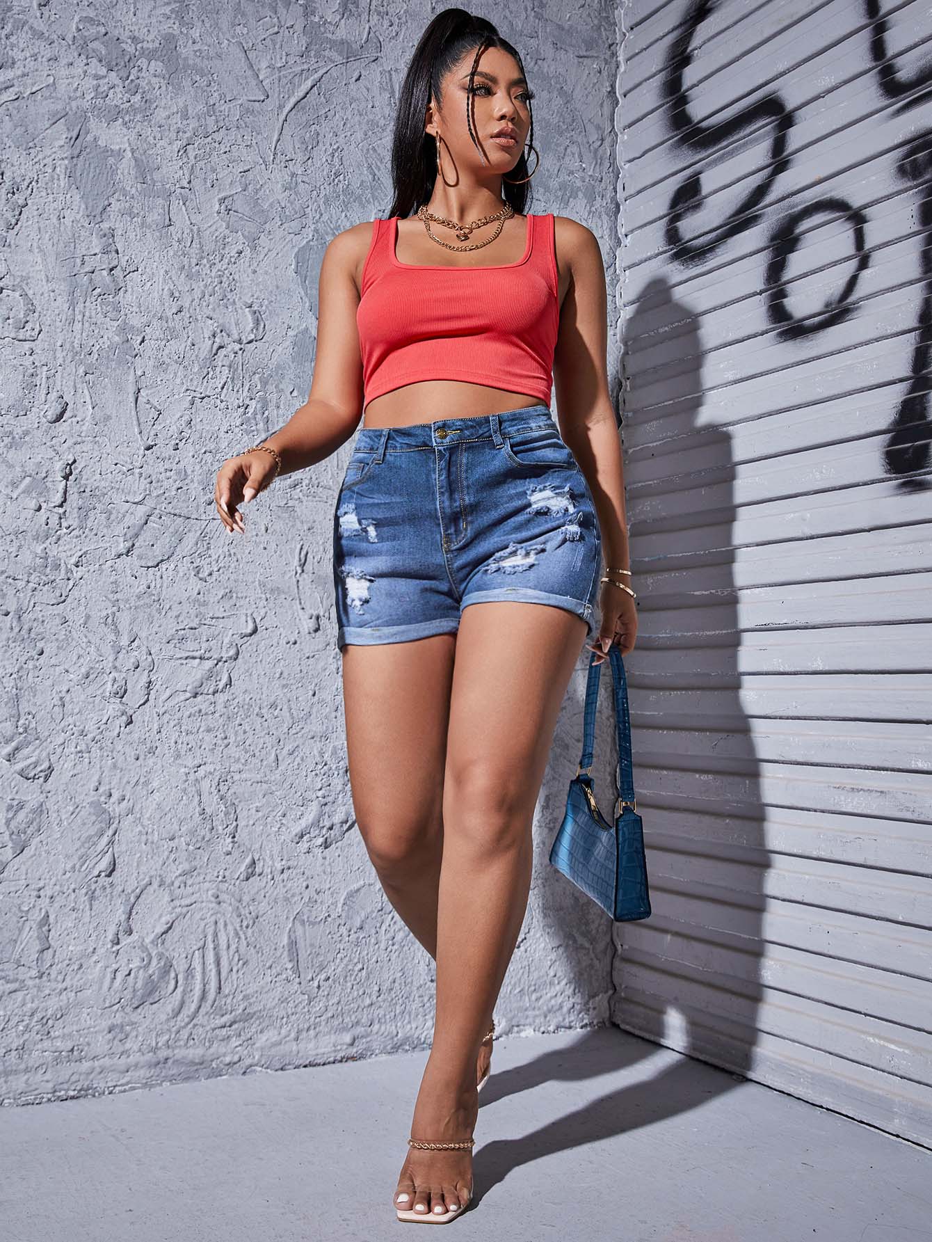 Plus Size Denim Shorts Suppliers