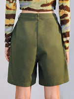 Two Tone Slant Pocket Shorts