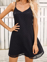 Swiss Dot Backless Cami Dress