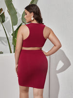 Plus Cut Out Bodycon Dress