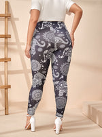 Plus Mandala And Elephant Print Leggings