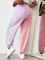 Plus Cut And Sew Side Stripe Sweatpants