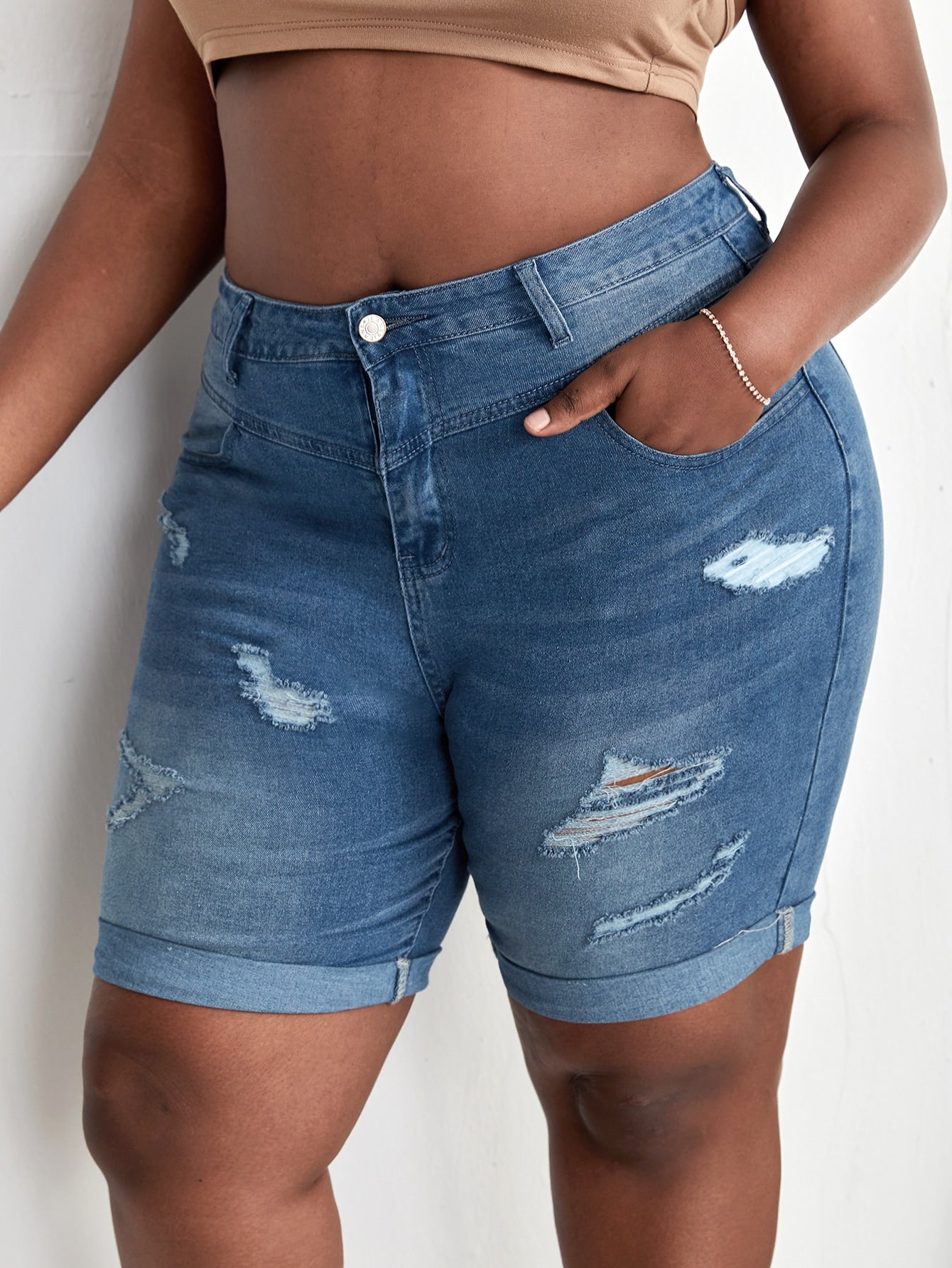 Plus Size Denim Shorts Producers