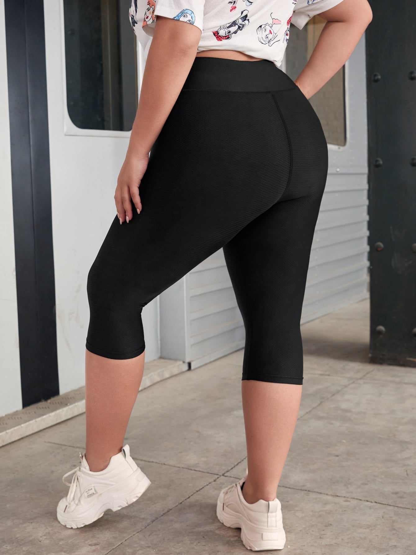 Plus Wide Waistband Leggings