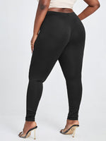 Plus Ladder Cut Leggings