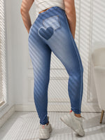 Plus Heart Pattern Jeggings