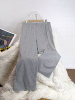 Plus Knot Waist Solid Sweatpants