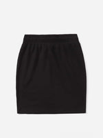 Plus Drawstring Waist Bodycon Skirt