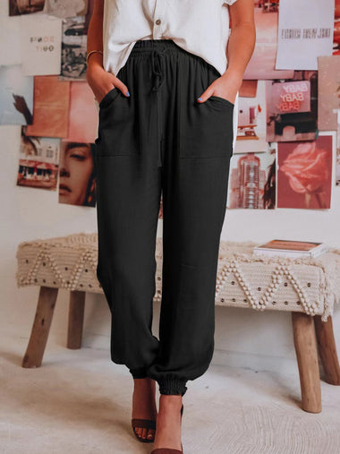 Casual Plain Loose Long Pants