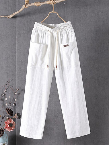 Casual Plain Loose Long Pants