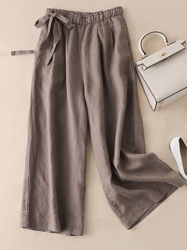 Casual Plain Loose Long Pants