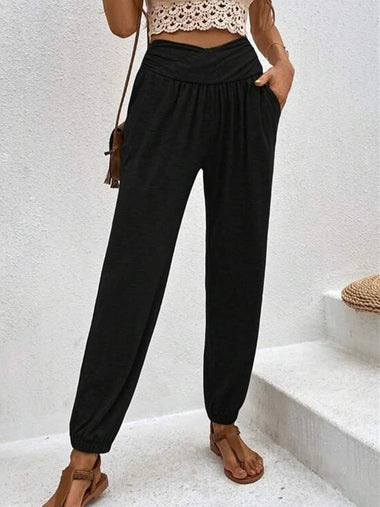 Casual Plain Loose Long Pants