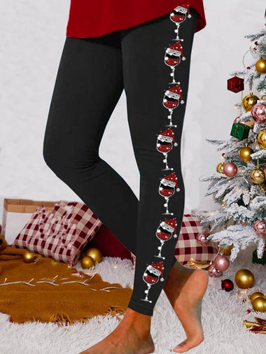 Casual Christmas Tight Ankle Leggings