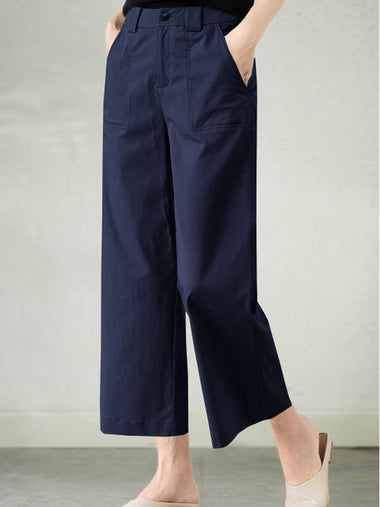 Casual Plain Loose Long Pants