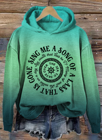 Long Sleeve Hoodie Text Letters Casual Regular Hoodie