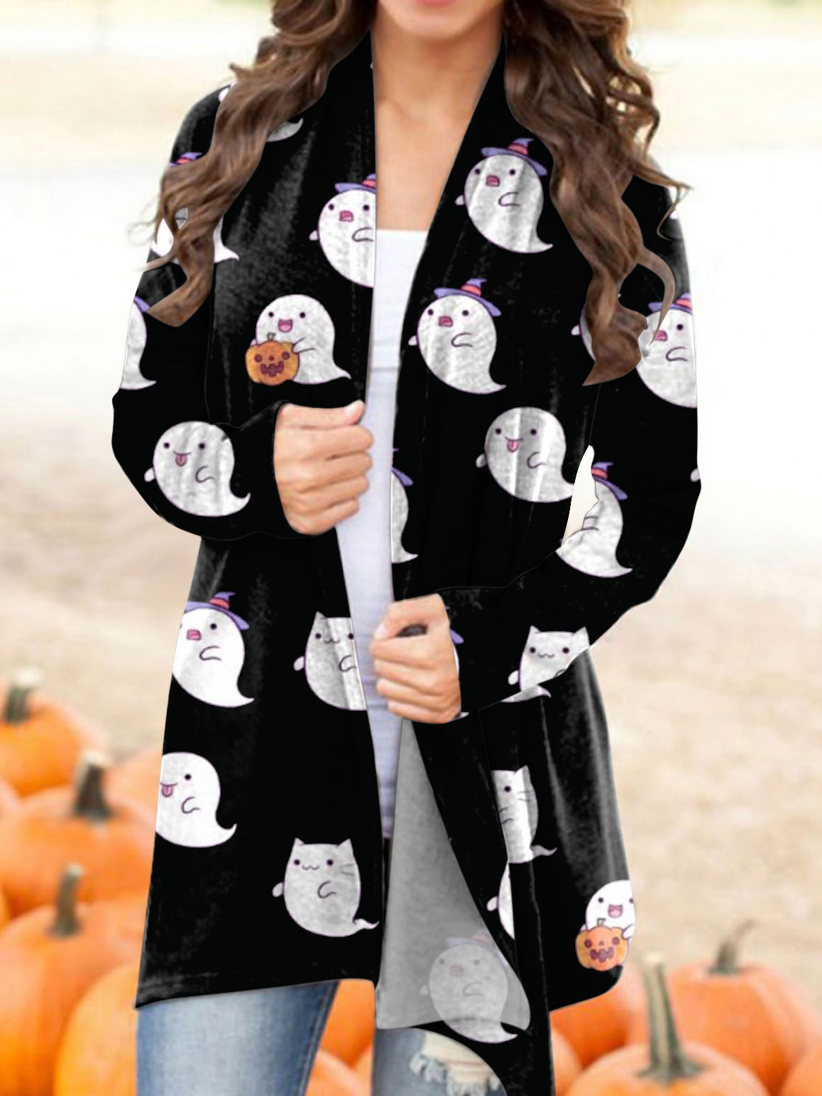 Loose Long Sleeve Halloween Casual Regular Kimono