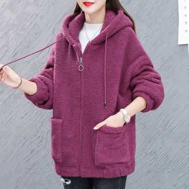 Loose Hoodie Long Sleeve Plain Casual Regular Kimono