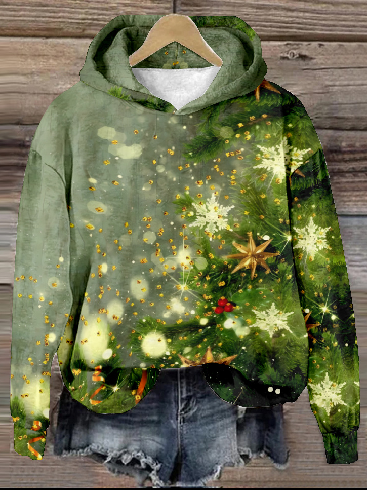 Loose Long Sleeve Hoodie Christmas Casual Regular Sweatshirt