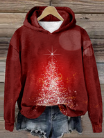 Loose Long Sleeve Hoodie Christmas Zipper Casual Regular Sweatshirt