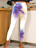 Casual Floral Tight Long Leggings