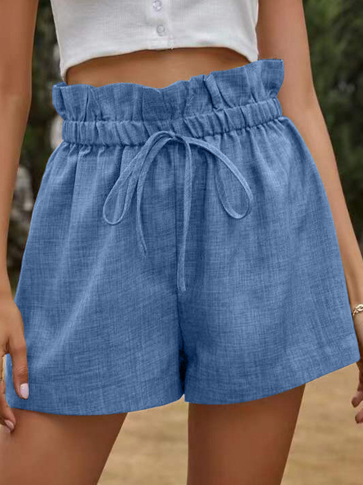 Casual Plain Loose Shorts Pants