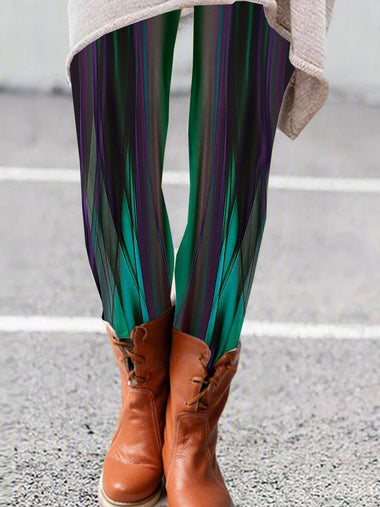 Casual Abstract Tight Long Leggings