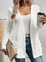 Loose Long Sleeve Plain Casual Regular Jacket