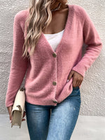 Casual Long Sleeve Plain Loose Regular Sweater