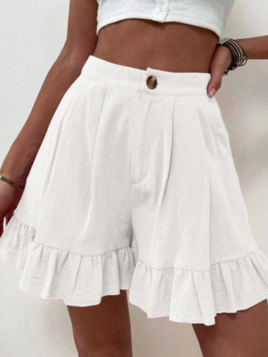 Casual Plain Women Summer Shorts