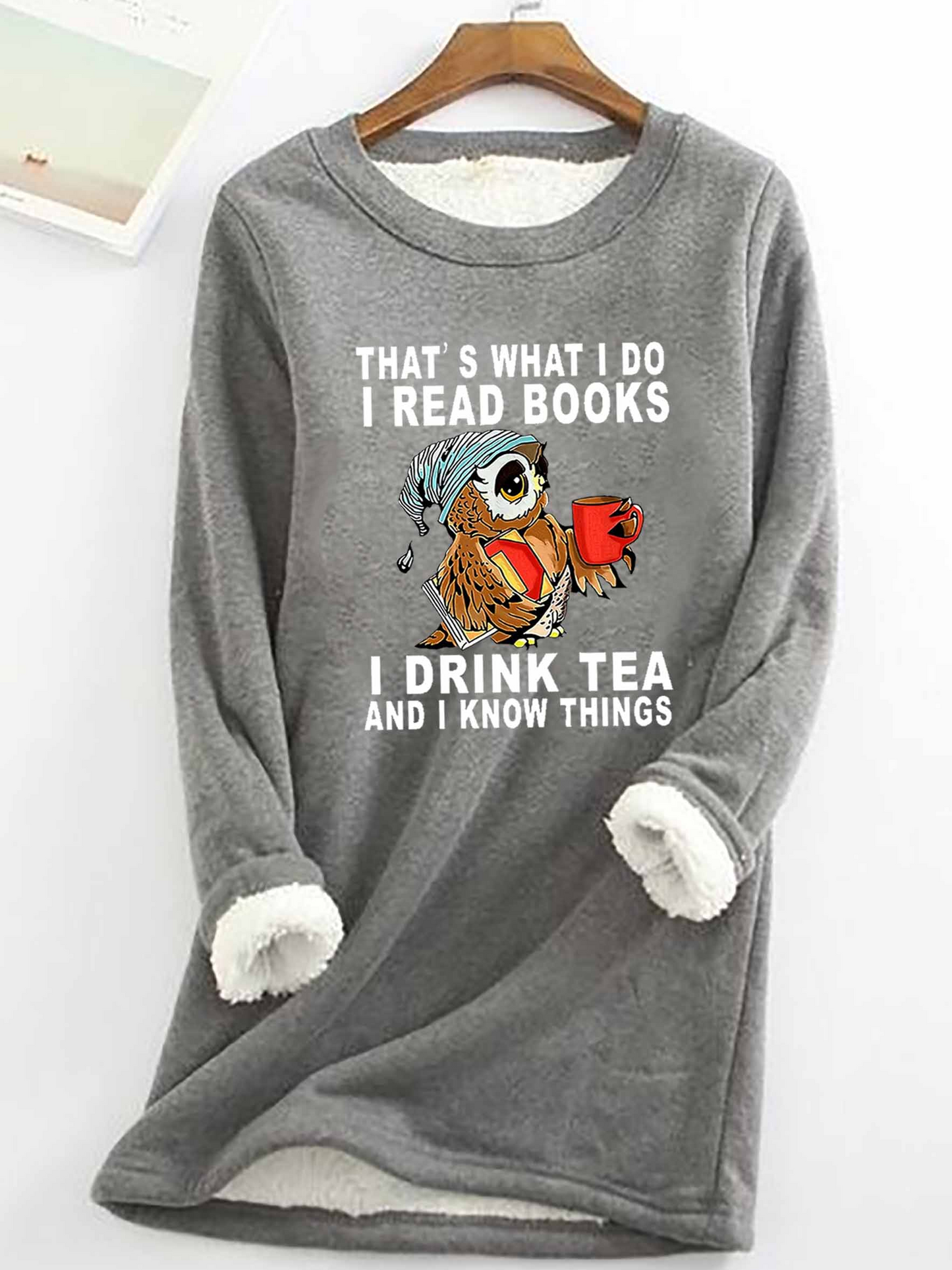 Simple Long Sleeve Crew Neck Animal Loose Regular Sweatshirt