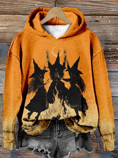 Casual Long Sleeve Hoodie Halloween Loose Regular Hoodie