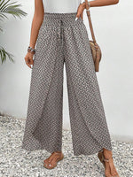 Vacation Pop Pattern Loose Long Pants