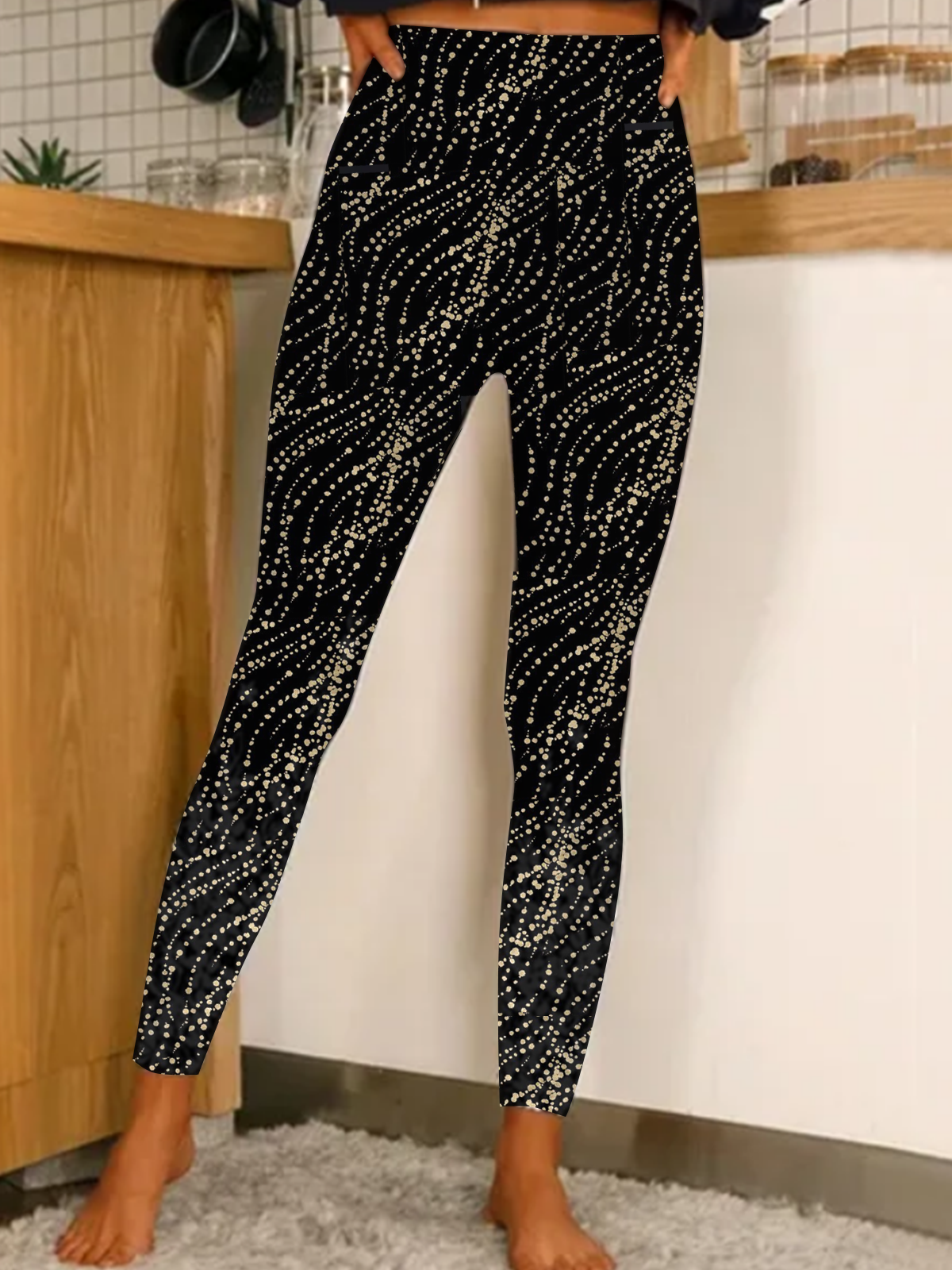 Casual Printed Tight Ankle Leggings