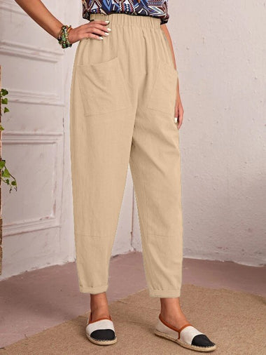 Casual Plain Loose Long Pants