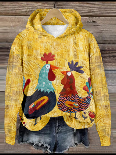 Casual Long Sleeve Hoodie Turkey Loose Regular Sweatshirt