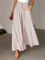 Casual Plain Loose Long Pants