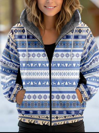 Loose Hoodie Long Sleeve Ethnic Casual Regular Jacket