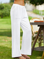 Plus Size Casual Plain Loose Long Pants