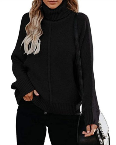 Casual Long Sleeve V Neck Plain Loose Regular Sweater